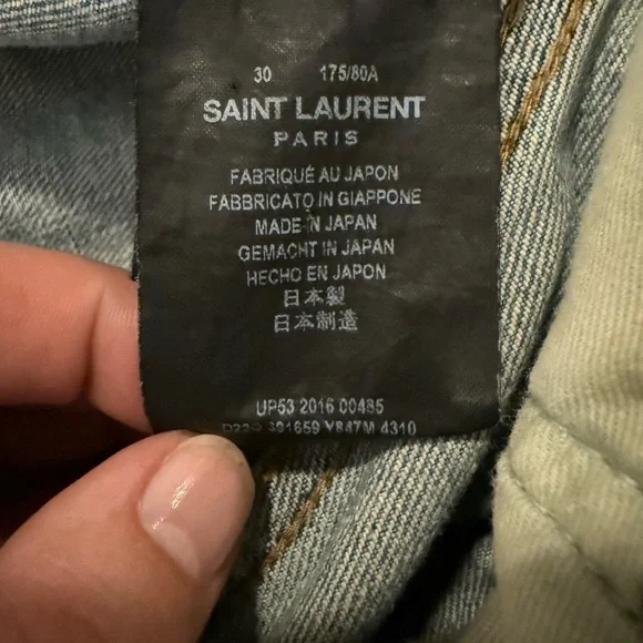 Men’s Saint Laurent Slim Fit Jeans - Picture 6 of 7